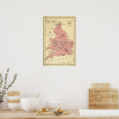 Poster Carte de la guerre des Roses (Cuisine)