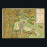 Poster Carte de la guerre révolutionnaire du port de Bost<br><div class="desc">.</div>