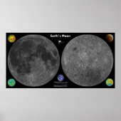 Poster Carte de la lune haute résolution (Devant)