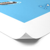 Poster Carte de la Méditerranée (Coin)