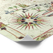 Poster Carte de la Méditerranée, 1625 (Coin)