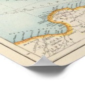 Poster Carte de la Méditerranée orientale (Coin)