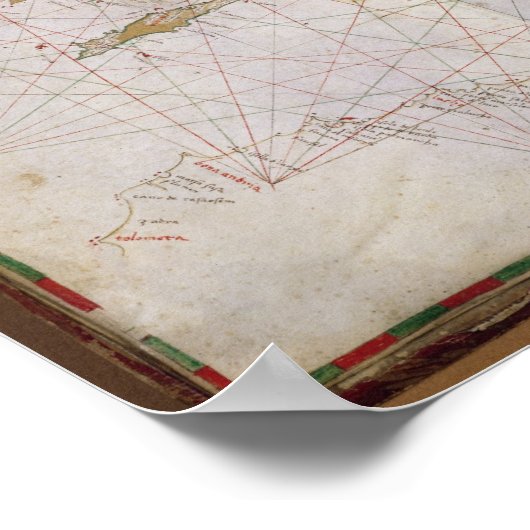 Poster Carte de la Méditerranée orientale (Coin)