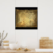 Poster Carte de la mer des voleurs (Cuisine)