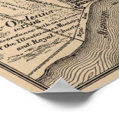 Poster Carte de la Nouvelle-Orléans 1798 (Coin)