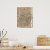 Poster Carte de la Nouvelle-Orléans 1908 (Cuisine)