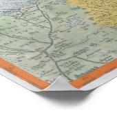 Poster Carte de la Palestine (Coin)