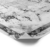 Poster Carte de la paroisse de Hackney (Coin)