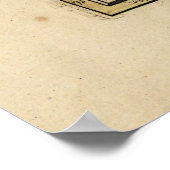 Poster Carte de la péninsule arabique (1654) (Coin)