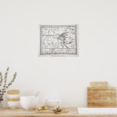 Poster Carte de la plaque Constellations XIV (Cuisine)