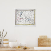 Poster Carte de la plaque de constellations XXII (Cuisine)