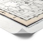 Poster Carte de la plaque de constellations XXIII (Coin)