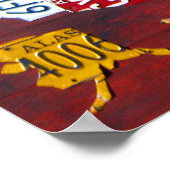 Poster Carte de la plaque de licence de USA 2011 Edition (Coin)