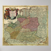Poster Carte de la Pologne 1739 (Devant)