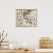 Poster Carte de la Polynésie (Cuisine)