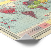 Poster Carte de la population mondiale (Coin)