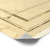 Poster Carte de la province de Caroline du Sud (1779) (Coin)