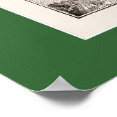 Poster Carte de la région de la baie SF 1886 (Coin)