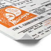 Poster Carte de la région de Las Vegas 1960 (Coin)