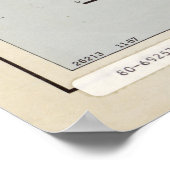 Poster Carte de la République d'Indonésie (1957) (Coin)