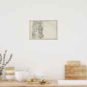 Poster Carte de la République du Chili 8 (Cuisine)