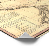 Poster Carte de la République du Texas 1837 (Coin)