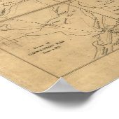 Poster Carte de la République du Texas 1841 (Coin)