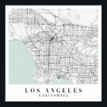 Poster Carte de la rue Blue Water de Los Angeles<br><div class="desc">Carte de la rue Blue Water de Los Angeles</div>