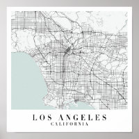 Carte de la rue Blue Water de Los Angeles