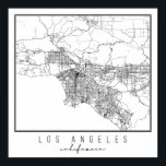 Poster Carte de la rue Los Angeles California<br><div class="desc">Carte de la rue Los Angeles California</div>