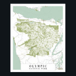 Poster Carte de la rue Retro du parc national olympique<br><div class="desc">Carte de la rue Retro du parc national olympique</div>