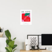 Poster Carte de la Saint-Valentin Sois Mienne (Bureau à domicile)
