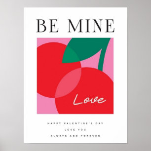 Poster Carte de la Saint-Valentin Sois Mienne