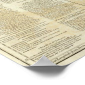 Poster Carte de la section sud de l'Amérique du Sud (Coin)