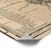 Poster Carte de la Suisse (Coin)