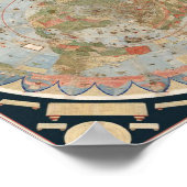 Poster Carte De La Terre 1587 D'URBANO MONTE (Coin)