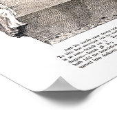 Poster Carte de la Terre plate (Coin)