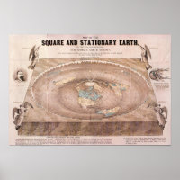 Carte de la Terre stationnaire vintage