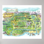 Poster Carte de la vallée de Stardew (Devant)