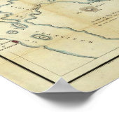 Poster Carte de la Vallée du Sacramento (Coin)