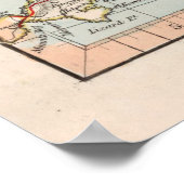 Poster Carte de la vieille Angleterre (1850) Atlas de la (Coin)