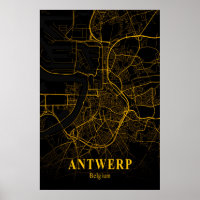Carte de la ville d'Anvers Belgique Carte de la ru
