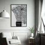 Poster Carte de la ville de Los Angeles   Marquer votre e<br><div class="desc">Une affiche de la carte de la ville de Los Angeles en Californie montrant une façon amusante de marquer votre emplacement dans votre ville! Suivez les instructions du champ de texte pour modifier et customiser la carte afin qu'elle vous convienne parfaitement. Une idée géniale pour un mur de chambre, et...</div>
