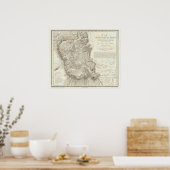 Poster Carte de la ville de Mexico (Cuisine)