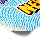 Poster Carte de la ville de New York illustrée par Pop Ar (Coin)