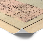 Poster Carte de la ville de Saint-Pierre, Minnesota (Coin)