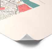 Poster Carte de la ville de St Louis - Missouri Chalk (Coin)