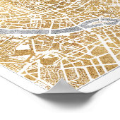 Poster Carte De La Ville Dorée De Rome (Coin)