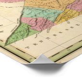 Poster Carte De La Virginie Et Du Maryland (Coin)