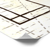 Poster Carte De L'Affiche D'Amérique Du Sud (Coin)